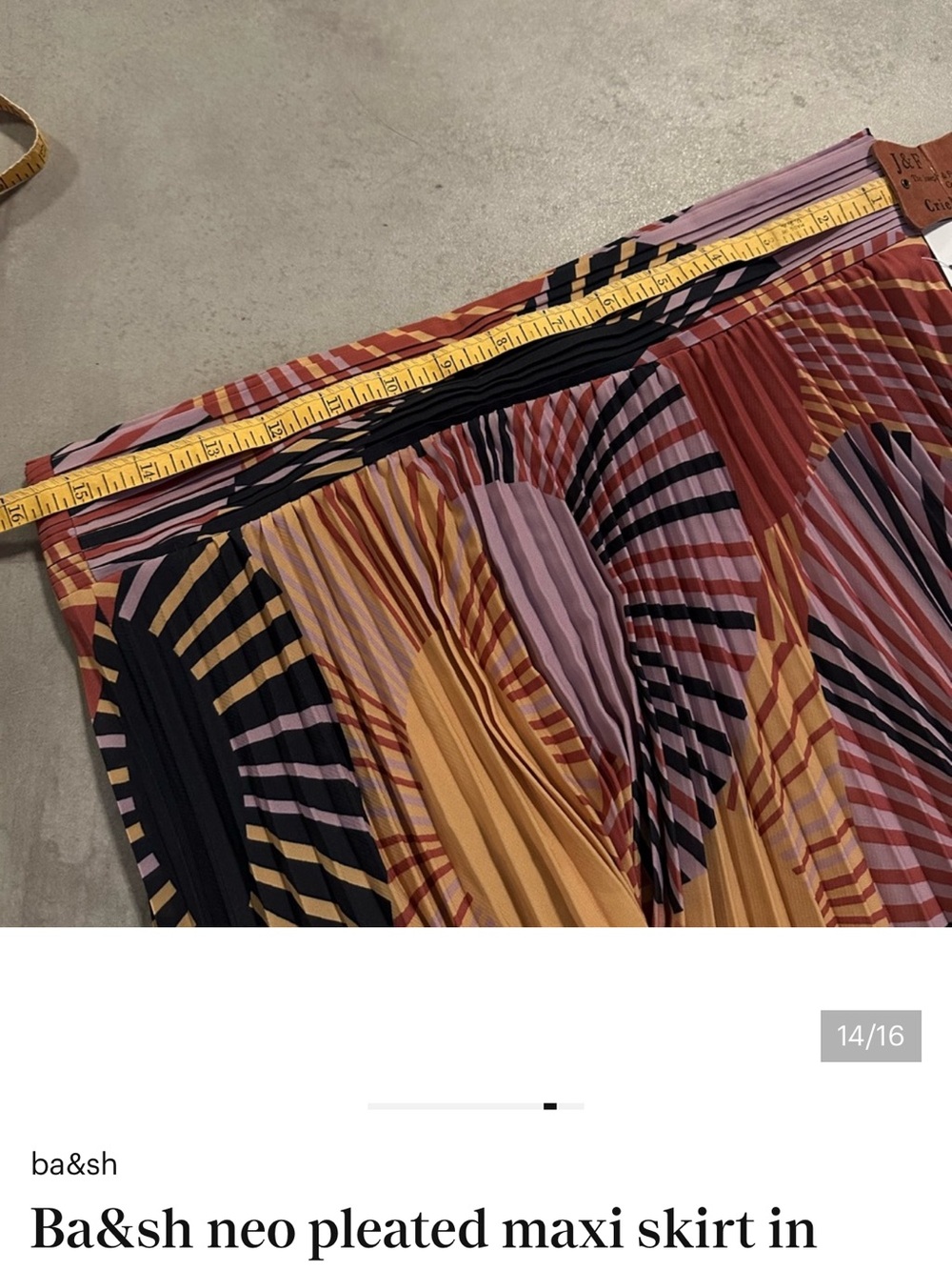 ba&sh Colorful Abstract Maxi Skirt - Picture 8 of 11